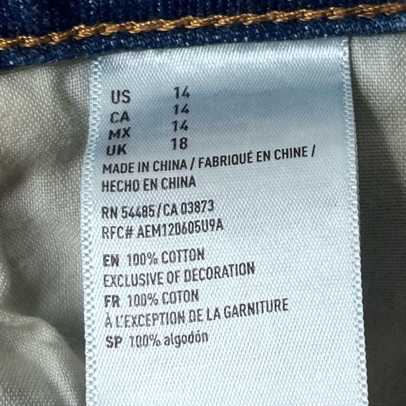 American Eagle Outfitters Distressed Blue Mini Skirt - Picture 7 of 7